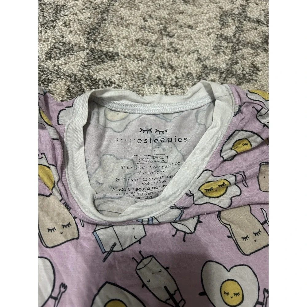 Little Sleepies‎ Girls Pink Pajama Set Size 3t (fair Condition)